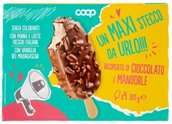 COOP UN MAXI STECCO DA URLO! RICOPERTO DI CIOCCOLATO E MANDORLE COOP UN MAXI STECCO DA URLO! RICOPERTO DI CIOCCOLATO E MANDORLE