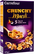 CARREFOUR CRUNCHY MUESLI 5 TIPI DI FRUTTA CARREFOUR CRUNCHY MUESLI 5 TIPI DI FRUTTA