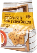 CARREFOUR BISCOTTI CON ZUCCHERO DI CANNA E GRANO SARACENO CARREFOUR BISCOTTI CON ZUCCHERO DI CANNA E GRANO SARACENO