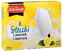 DOLCIANDO (EUROSPIN) GELATI STECCHI LIMONE E LIQUIRIZIA DOLCIANDO (EUROSPIN) GELATI STECCHI LIMONE E LIQUIRIZIA