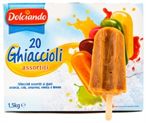 DOLCIANDO (EUROSPIN) 20 GHIACCIOLI ASSORTITI - COLA DOLCIANDO (EUROSPIN) 20 GHIACCIOLI ASSORTITI - COLA