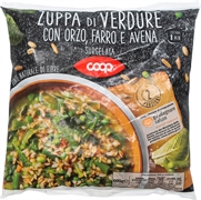 COOP ZUPPA DI VERDURE CON ORZO, FARRO E AVENA COOP ZUPPA DI VERDURE CON ORZO, FARRO E AVENA
