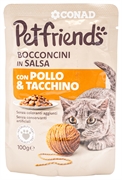 PETFRIENDS CONAD BOCCONCINI IN SALSA CON POLLO & TACCHINO PETFRIENDS CONAD BOCCONCINI IN SALSA CON POLLO & TACCHINO