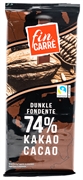 FIN CARRÈ (LIDL) CIOCCOLATO FONDENTE 74% CACAO FIN CARRÈ (LIDL) CIOCCOLATO FONDENTE 74% CACAO
