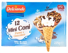 DOLCIANDO (EUROSPIN) 12 MINI CONI - PANNA DOLCIANDO (EUROSPIN) 12 MINI CONI - PANNA