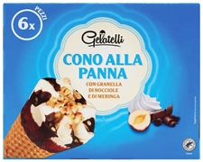 GELATELLI (LIDL) CONO ALLA PANNA CON GRANELLA DI NOCCIOLE GELATELLI (LIDL) CONO ALLA PANNA CON GRANELLA DI NOCCIOLE