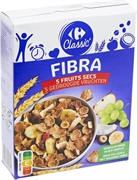 CARREFOUR CLASSIC' FIBRA CON 5 TIPI DI FRUTTA ESSICCATA