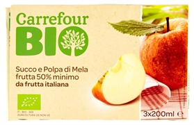 CARREFOUR BIO SUCCO E POLPA DI MELA