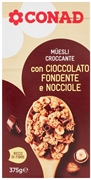 CONAD MUESLI CROCCANTE CON CIOCCOLATO FONDENTE E NOCCIOLE
