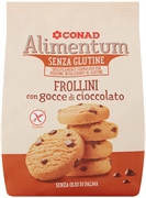 CONAD ALIMENTUM FROLLINI CON GOCCE DI CIOCCOLATO SENZA GLUTINE