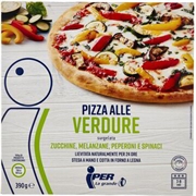 IPER LA GRANDE I Pizza alle verdure zucchine, melanzane, peperoni e spinaci