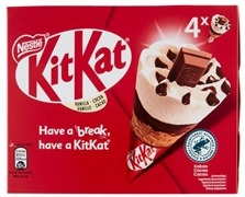 NESTLÈ KITKAT® CONO ALLA VANIGLIA 4 X 63,3 G