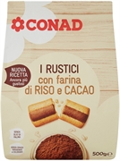 CONAD I RUSTICI CON FARINA DI RISO E CACAO