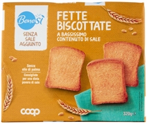 BENESÌ (COOP) FETTE BISCOTTATE A BASSISSIMO CONTENUTO DI SALE