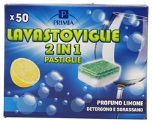 PRIMIA PASTIGLIE LAVASTOVIGLIE 2 IN 1 LIMONE