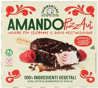 SAMMONTANA AMANDO PIZZAUT 6 STECCHI ALLA VANIGLIA, VARIEGATO AL LAMPONE CON COPERTURA AL CACAO