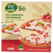 COOP VIVI VERDE PIZZA MARGHERITA CON POMODORINI CON FARINA INTEGRALE BIOLOGICA