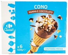 CARREFOUR CONO PANNA E CIOCCOLATO