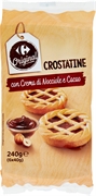 CARREFOUR Crostatine con crema di nocciole e cacao