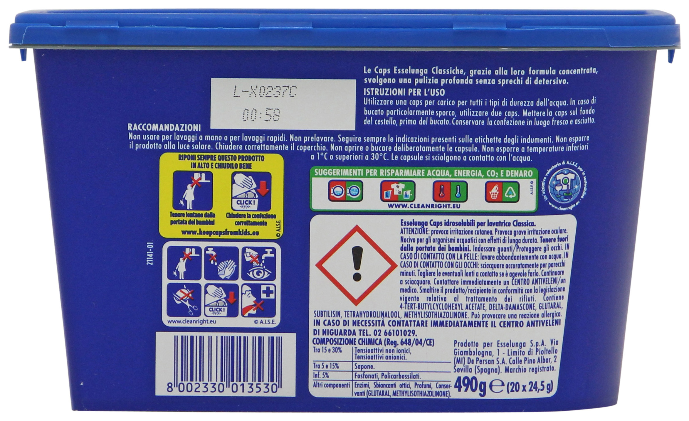 ESSELUNGA CAPS LAVATRICE CLASSICA