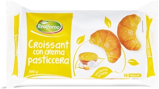 REALFORNO (LIDL) CROISSANT CON FARCITURA ALLA CREMA PASTICCERA