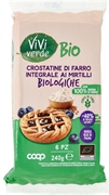 VIVI VERDE BIO (COOP) Crostatine di farro integrale ai mirtilli