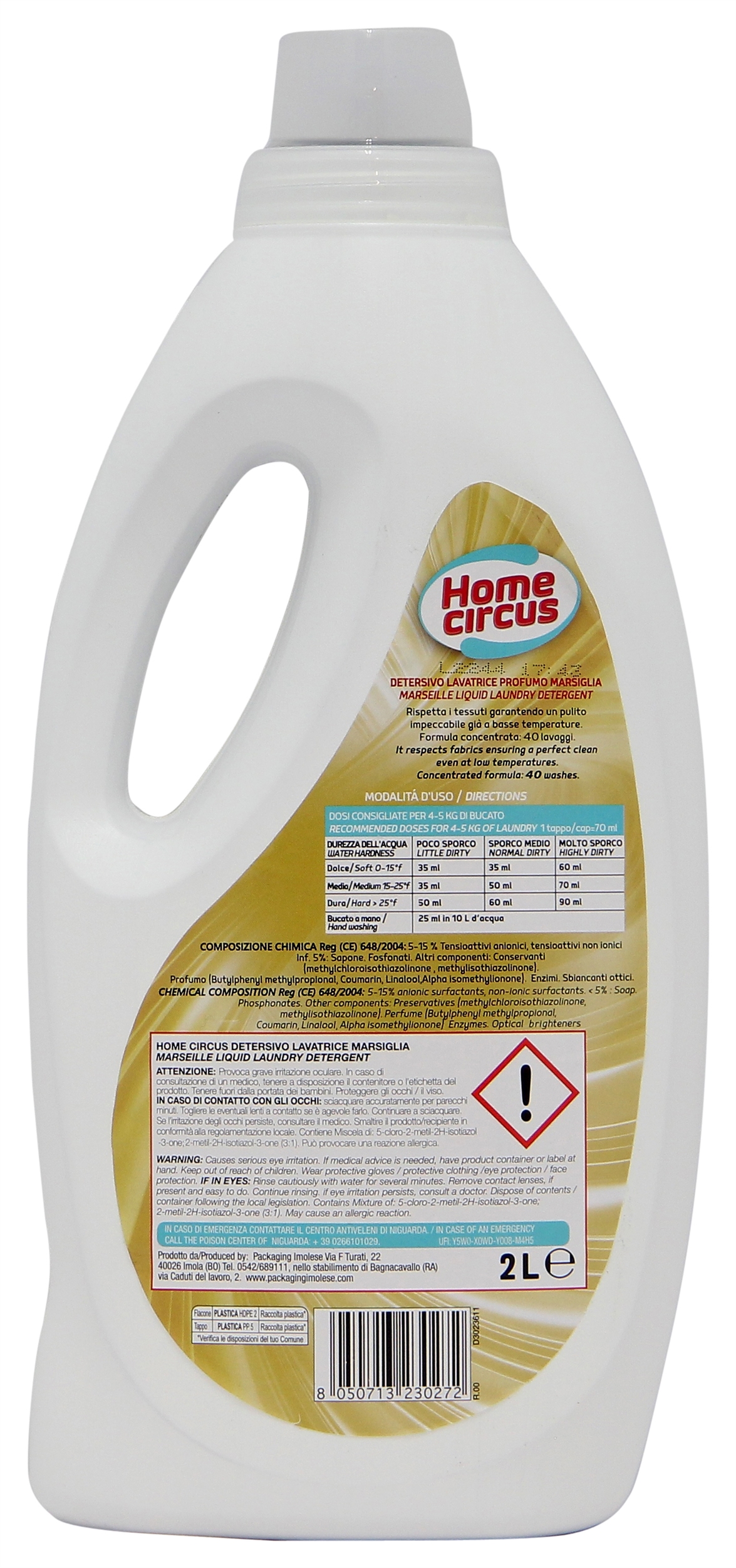 HOME CIRCUS (TIGOTÀ) DETERSIVO LAVATRICE MARSIGLIA