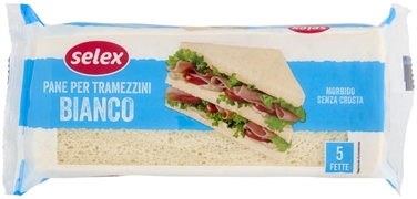 SELEX PANE PER TRAMEZZINI BIANCO