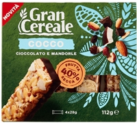 GRAN CEREALE Barrette cocco, frutta secca e cioccolato