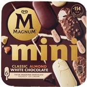 ALGIDA MAGNUM MINI ALMOND (RICOPERTO CIOCCOLATO AL LATTE CON PEZZETTI DI MANDORLE)