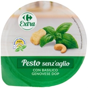 CARREFOUR EXTRA PESTO SENZ'AGLIO CON BASILICO GENOVESE DOP