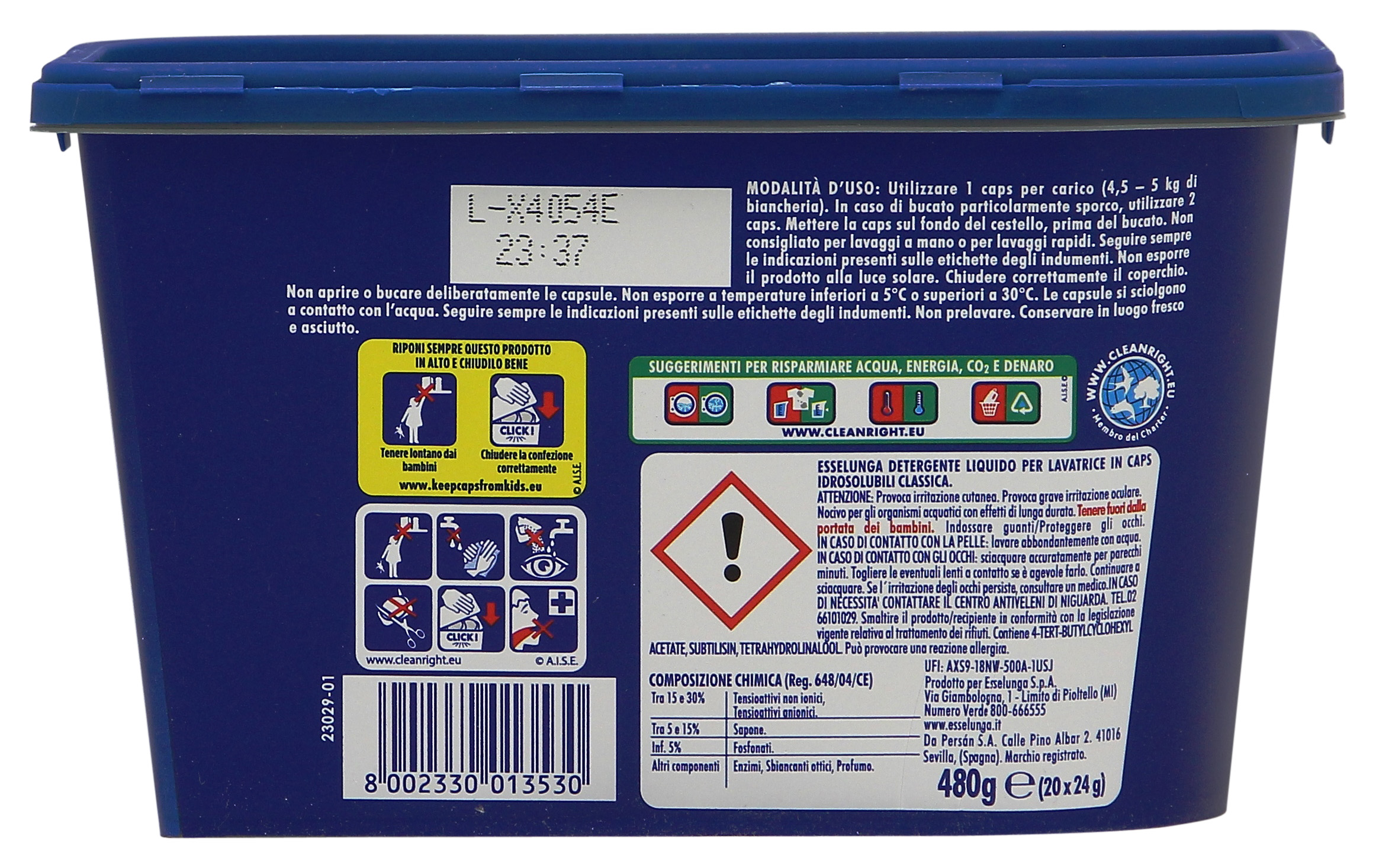 ESSELUNGA CAPS LAVATRICE CLASSICA