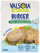 VALSOIA BONTÀ E SALUTE BURGER SPINACI, GUSTOSINO E QUINOA