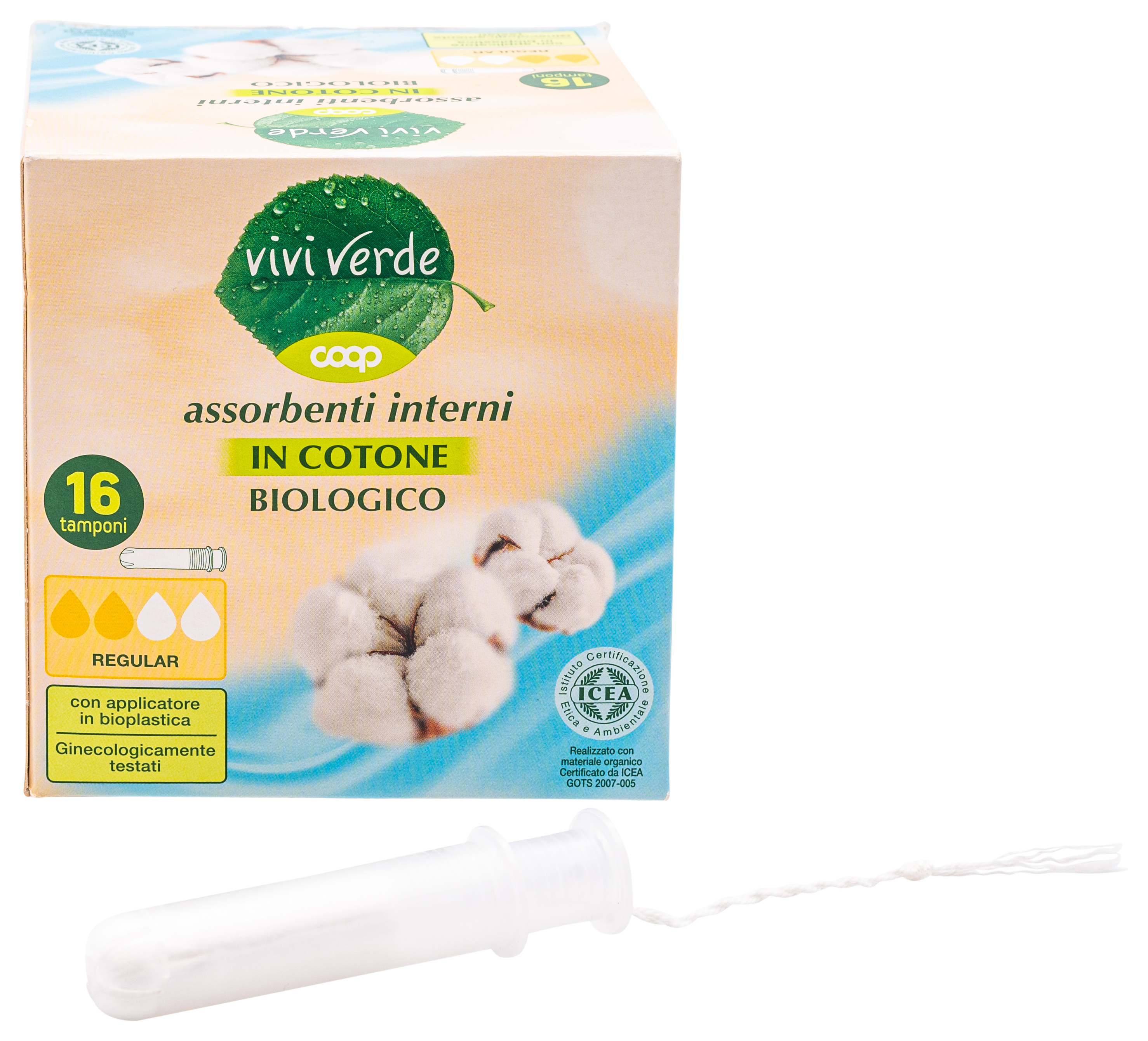 COOP VIVI VERDE ASSORBENTI INTERNI IN COTONE BIOLOGICO