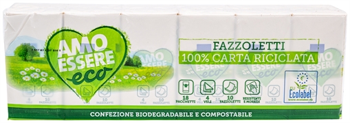 AMO ESSERE ECO (EUROSPIN) Fazzoletti 100% carta riciclata