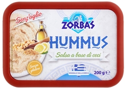 ZORBAS Hummus - Salsa a base di ceci Senz'aglio