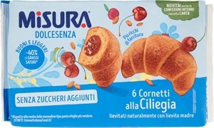 MISURA DOLCESENZA CORNETTI ALLA CILIEGIA SENZA ZUCCHERI AGGIUNTI