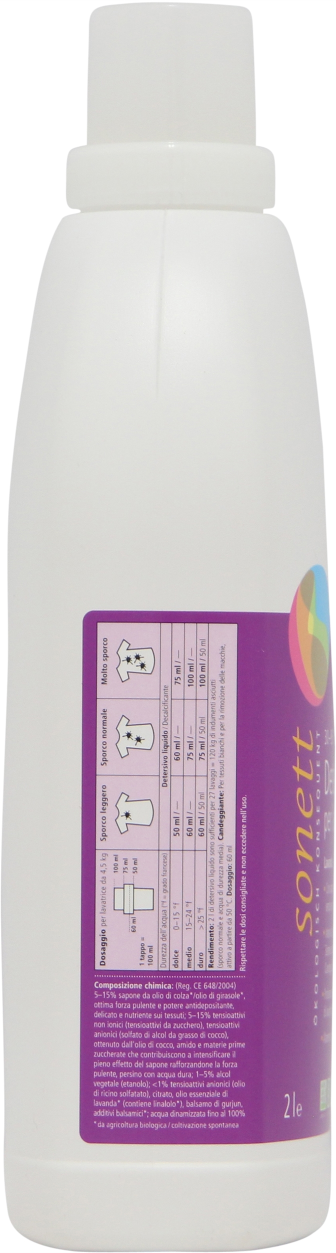 SONETT DETERSIVO LIQUIDO PER LAVATRICE