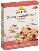 SARCHIO Quinoa e mirtilli rossi, Barrette biologico
