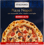 ITALIAMO (LIDL) PIZZA NAPOLI CON MOZZARELLA, OLIVE, CAPPERI E ACCIUGHE