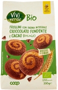 VIVI VERDE BIO (COOP) FROLLINI FARINA INTEGRALE CIOCCOLATO FONDENTE E CACAO BIOLOGICI