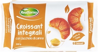 REALFORNO (LIDL) CROISSANT INTEGRALI CON ZUCCHERO DI CANNA