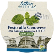 LETTERE DALL'ITALIA (MD) PESTO ALLA GENOVESE CON "BASILICO GENOVESE DOP" SENZA AGLIO.