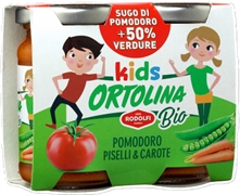 ORTOLINA KIDS - BIO POMODORO PISELLI & CAROTE