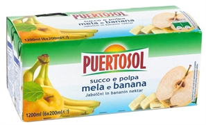 PUERTOSOL (EUROSPIN) Succo e polpa mela e banana