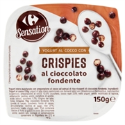 CARREFOUR SENSATION Yogurt Al Cocco Con Crispies Al Cioccolato Fondente