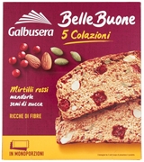 GALBUSERA BELLEBUONE 5 COLAZIONI MIRTILLI ROSSI MANDORLE SEMI DI ZUCCA