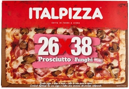 ITALPIZZA 26X38 PROSCIUTTO & FUNGHI