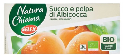 NATURA CHIAMA SELEX SUCCO E POLPA DI ALBICOCCA BIOLOGICO