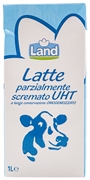 LAND (EUROSPIN) LATTE PARZIALMENTE SCREMATO UHT A LUNGA CONSERVAZIONE OMOGENEIZZATO